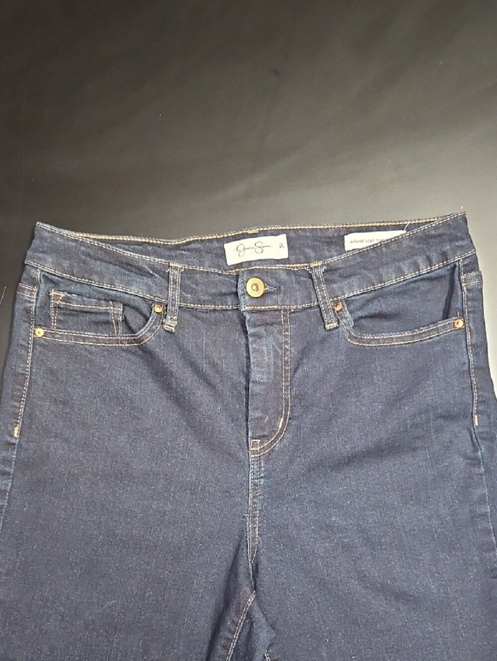 Jessica Simpson Women’s Dark Blue Adorable High Rise Skinny Jeans Size 30 - Picture 2 of 7